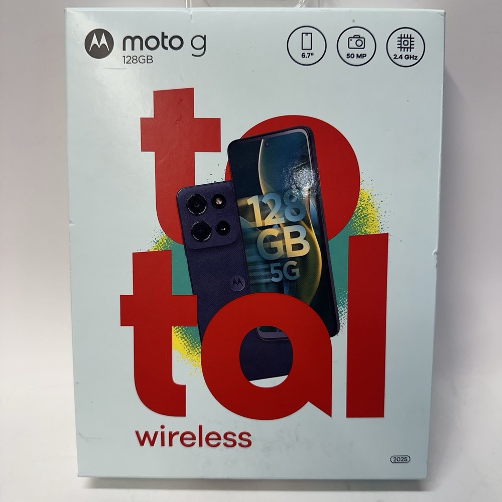 TOTAL WIRELESS MOTOROLA 2025 MOTO G 5G (128GB) 6.7" PREPAID SMARTPHONE NEW